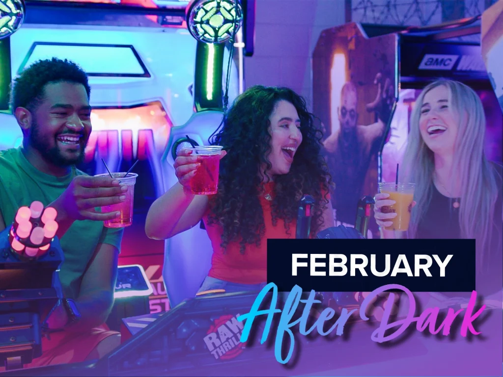 February Funplex After Dark 21+ event